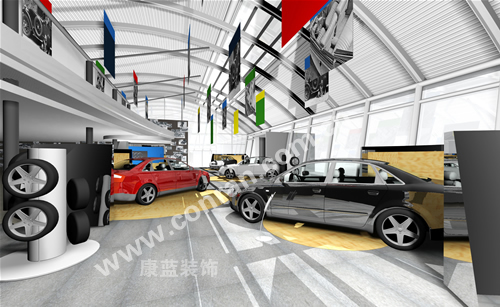 奥迪汽车展厅设计（车辆展示区）