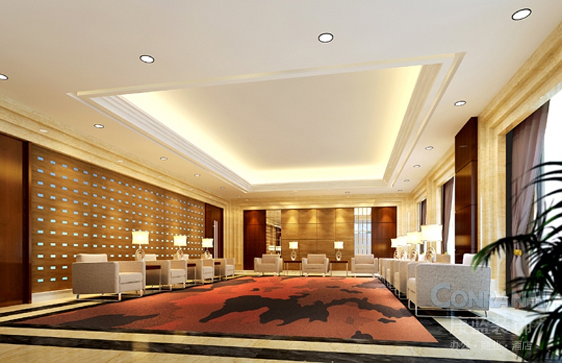 贵州皇冠大酒店接待厅设计
