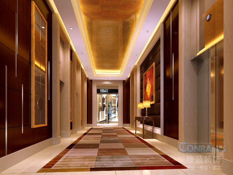 贵州皇冠大酒店电梯间设计