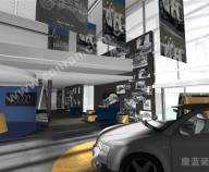 奥迪汽车展厅设计（车辆展示区）