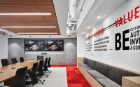 美国通信公司CSG芝加哥办公室设计：鲜艳红色，点亮空间
